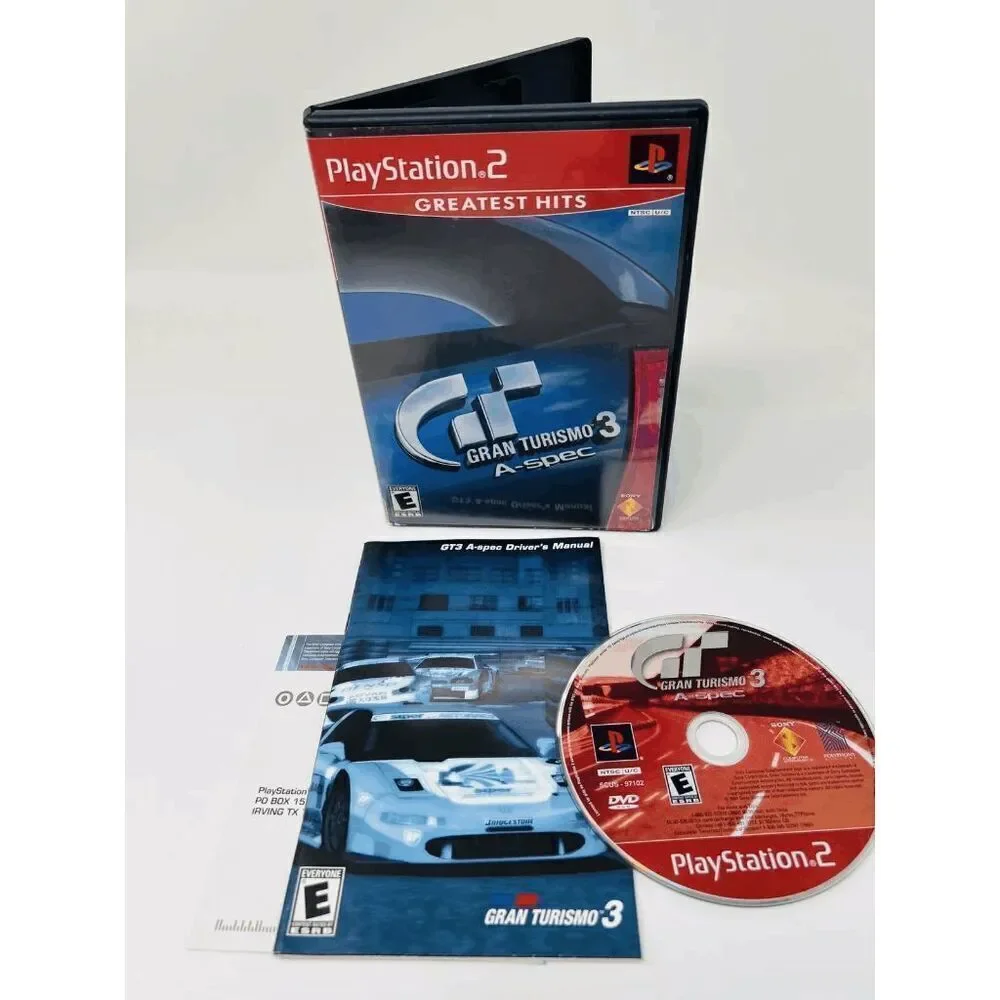 Gran Turismo 3 A-spec Video Game - PlayStation 2, 2006 - Complete Tested Working